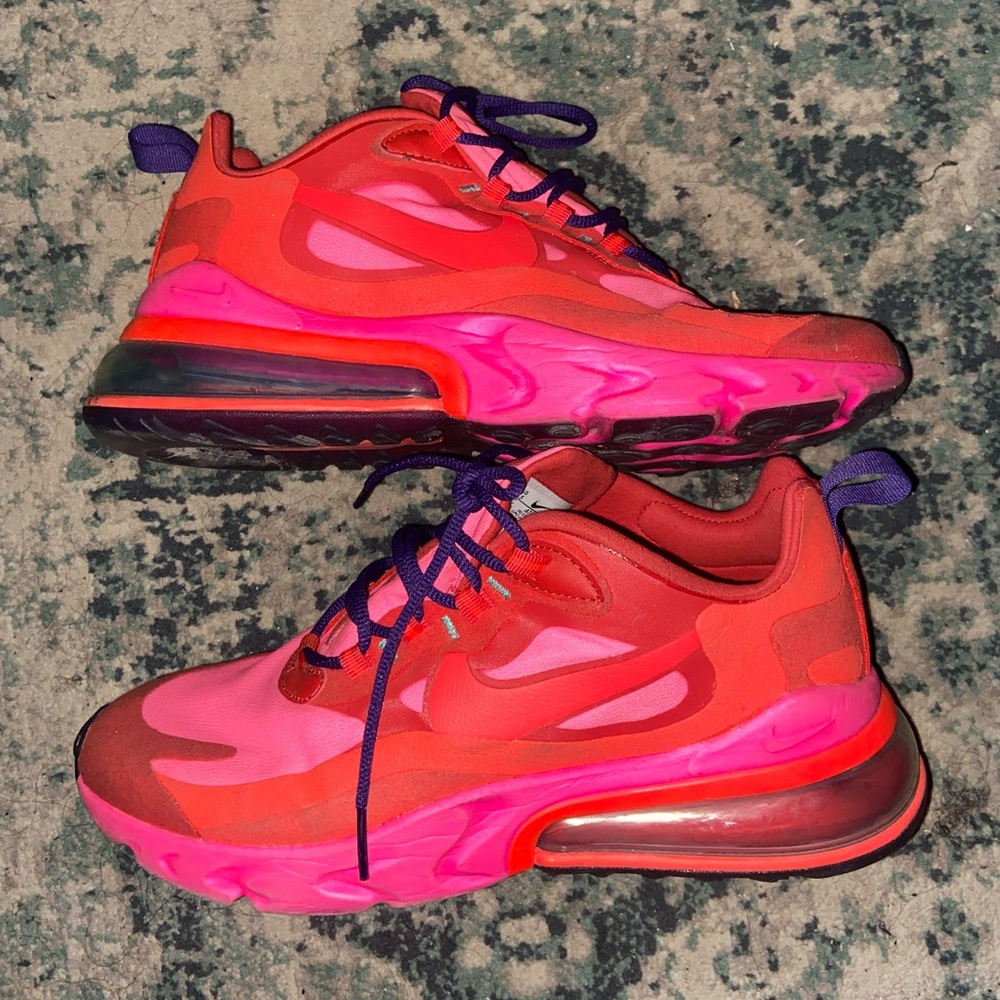 Nike Air Max 270 React- Mystic Red/Pink - Women’s size 9.5